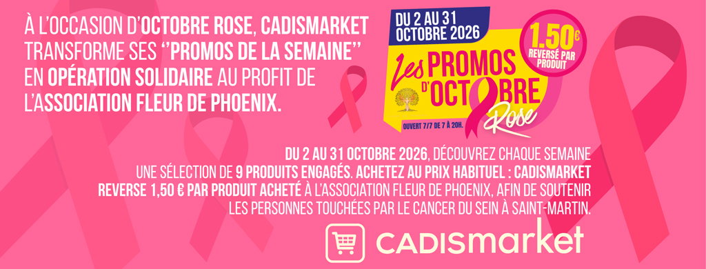 PINK OCTOBER / Cadismarket: 3rd round of promotions for a good cause | Faxinfo