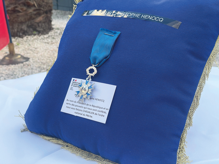 AWARD: Christophe Henocq made a Knight of the National Order of Merit | Faxinfo