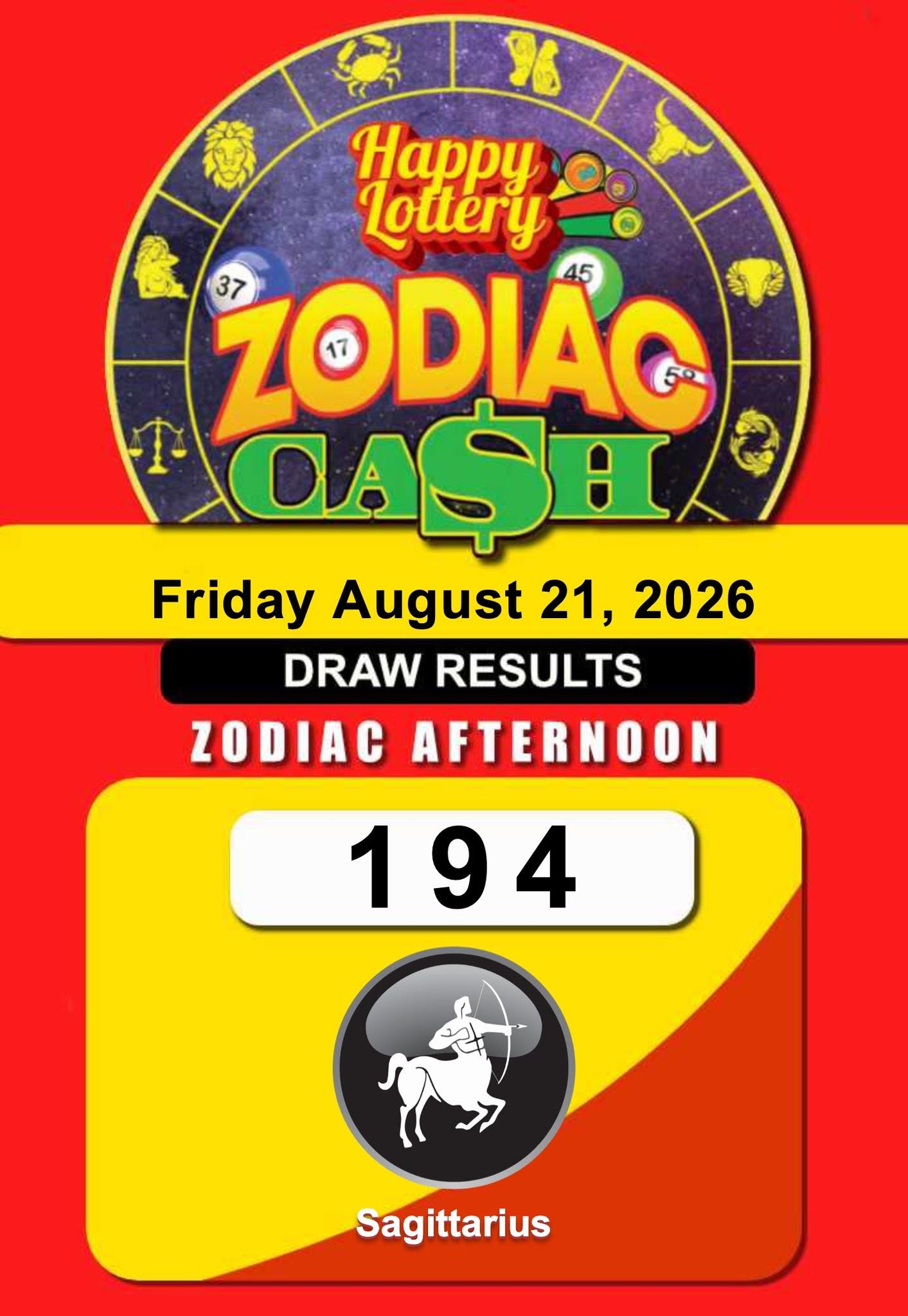 ROBBIES LOT AUG 21 ZODIAC AFT