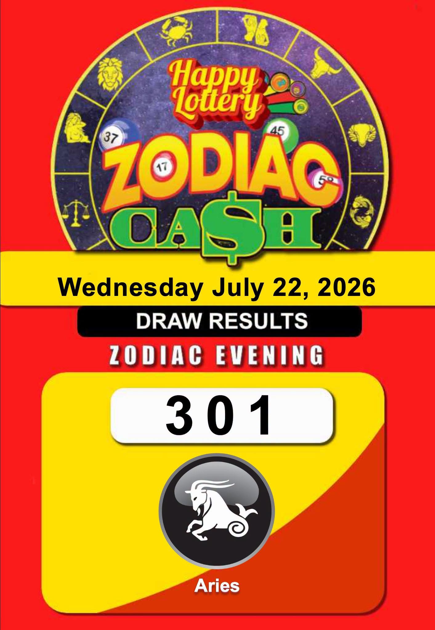 ROBBIES LOT JUL 22 ZODIAC EV